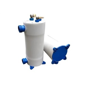 Échangeur de chaleur en tube de titane avec coque en PVC, résistant à la corrosion, pour piscine d'eau de mer, pompe à chaleur résidentielle, <span class=keywords><strong>spa</strong></span> - Product Image 4