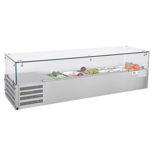 Commercial <strong>Counter</strong> <strong>Table</strong> Top 6 Pans Salad Display <strong>Counter</strong> Bar - Product Image 1
