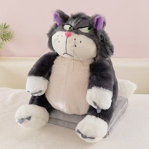 Cuscino Peluche Orsetto Fragola Ricamato 2-in-1 con Coperta in Cotone PP per Alleviare lo Stress - Vendita all'Ingrosso - Product Image 2