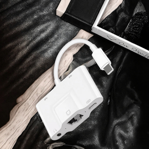 Mới cho 5 trong 1 <span class=keywords><strong>USB</strong></span> Hub với ánh sáng để <span class=keywords><strong>Ethernet</strong></span> <span class=keywords><strong>USB</strong></span>-A 2.0 cổng <span class=keywords><strong>Adapter</strong></span> cho iPad iPhone trong kho - Product Image 3