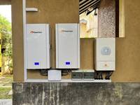Système d'énergie solaire hybride hors réseau 5KW avec contrôleur MPPT et batterie lithium-ion, package complet