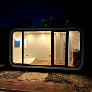 Mini contenedor de casa prefabricada modular personalizado de fábrica, casas de vaina prefabricadas de Apple Home de bajo costo para centro comercial, panel sándwich de hotel - Product Image 2