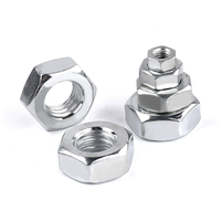 Écrous hexagonaux de machine en acier au carbone de qualité M6 C1035 ASTM A194 classe 8.8, zingués blancs, DIN934