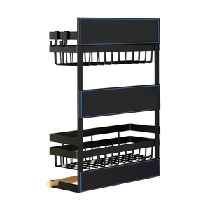 Nouvelle étagère suspendue pour réfrigérateur avec barrière de sécurité, support de rangement suspendu pour réfrigérateur de qualité supérieure sans perçage - Product Image 1