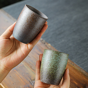 Taza de cerámica china para café, té, tazas de vino hechas a mano personalizadas, sencilla, <span class=keywords><strong>Kungfu</strong></span>, té - Product Image 2