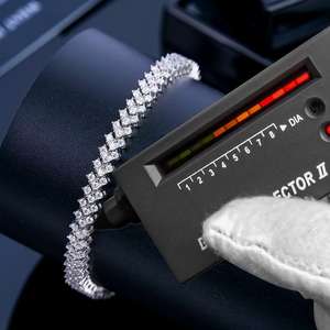 กำไลข้อมือเทนนิสทรงสี่เหลี่ยมสำหรับผู้หญิง ขายส่งแบบยกชุด ประดับเพชรโมอิสซาไนต์ VVS ระดับพรีเมียม เงินแท้ 925 ดีไซน์หรูหรา - Product Image 2