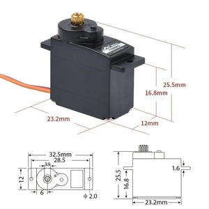 Servo JX PDI-1109MG 4 Pezzi 9g 2.5kg con Ingranaggi in Metallo, <span class=keywords><strong>Mini</strong></span> Servo per Veicoli RC, Droni, Barche e Robot (Scala 1/18) - Compatibile - Product Image 4