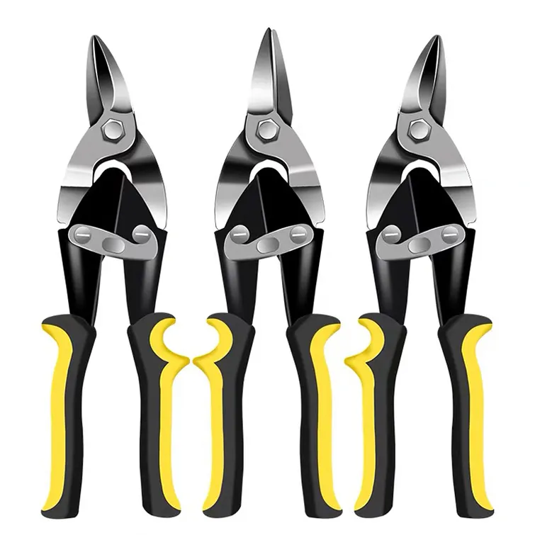 Heavy Duty Multi Function Cut Ergonomic Hand Tools Straight Aviation Tin Snips Shear Scissors