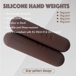 Juego de Pesas de Mano de Silicona Surtidas, Anillos de Fuerza, Barras Onduladas Antideslizantes, Portátiles, Ergonómicas, para Entrenamiento Físico en el Gimnasio, Unisex - Product Image 2