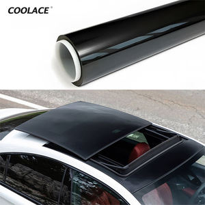 ฟิล์มฉนวนกันความร้อนซันรูฟรถยนต์7.5mil สีดำฟิล์มอัจฉริยะติดหลังคาไวนิลแบบพาโนรามา - Product Image 1