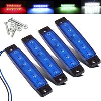 6 lampes LED d'urgence pour remorque, lampes de signalisation, feux latéraux pour JEEP, camion tout-terrain, UTV 4x4