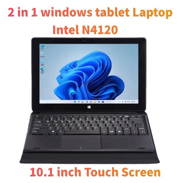 Intel N4120 10.1 Inch IPS 800*1280 12GB+1TB Smooth Touch Screen 1.5Ghz~2.5Ghz 4 Core 4 Thread 2 in 1 windows Tablet Laptop
