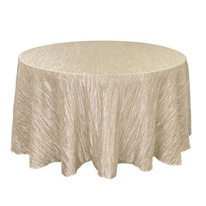 Manteles de Poliéster Arrugado Brillante de Lujo, 120 Unidades, Manteles Redondos de Tafetán de 132 Pulgadas para Eventos de Boda - Product Image 1