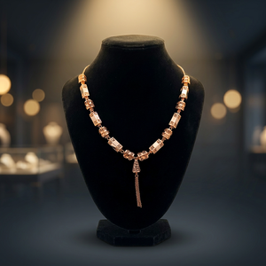 Expédition rapide, stock disponible, collier minimaliste en argent sterling 925 plaqué or avec chaîne en boîte et pierres CZ pour mariage, bijoux fins pour femmes - Product Image 2