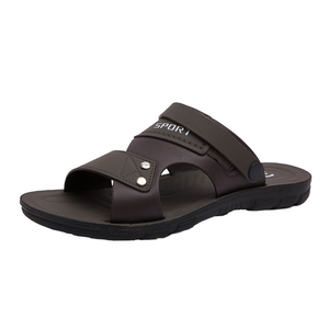 New Classic PVC Flat Sandals Comfort Anti-Slip Men <b>Big</b> 39-46 Low Price Durable Light Weight Quality <b>Slippers</b> Factory Suppliers - Product Image 2