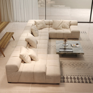 Tuochen Da Chính Hãng Tối Giản L-Hình Dạng <span class=keywords><strong>Sofa</strong></span> Thiết Lập Với Miếng Bọt Biển Làm Đầy Phòng Khách <span class=keywords><strong>Sofa</strong></span> <span class=keywords><strong>2025</strong></span> <span class=keywords><strong>New</strong></span> Hot Bán - Product Image 1