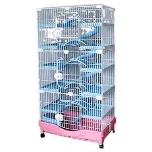 Nouveauté <span class=keywords><strong>Cage</strong></span> à Lapin en Fil de Fer Luxe Grande Maison Clapière pour Lapins - Product Image 1