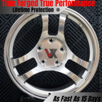 Jantes en aluminium forgées sur mesure polies de 15 à 26 pouces, 25 mm, pour voitures JDM, pour 370Z, pour WRX, pour RX-7, pour M3