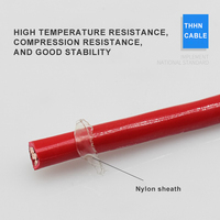 Chaqueta de nailon Cable eléctrico trenzado 14awg a 1/0awg Cable de construcción con aislamiento de PVC THHN/THWN/