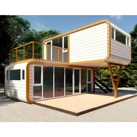 Maison Modulaire Préfabriquée Futuriste Type Cabine Apple, Meublée et Améliorée, Prête à l'Occasion, avec Panneaux Sandwich, Idéale pour Usage Hôtelier
