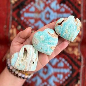 Cœur de Hemimorphite Naturelle Polie, Pierre de Poche, Guérison, Reiki, Chakra, Méditation, Décoration d'Intérieur, Énergie Amoureuse, Cadeau, Vente en Gros - Product Image 3