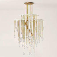 Décoration d'intérieur de luxe de haute qualité, design moderne et créatif pour villa, salon, chambre, escalier, îlot central et bar