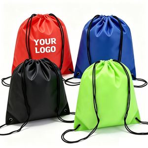 Oem Pouch <b>Backpack</b> Draw String for Camping Climbing Gym Sport Business Promo Gift Custom Logo Drawstring Bag - Product Image 1