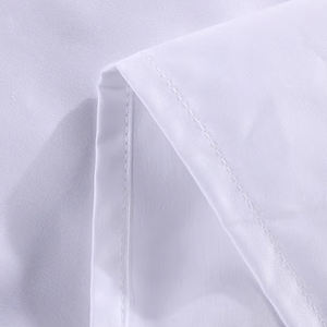 Set di biancheria da letto in cotone egiziano di lusso 4 pezzi in stile Hotel <span class=keywords><strong>copripiumino</strong></span> <span class=keywords><strong>copripiumino</strong></span> bianco Design semplice include borse piatte aderenti - Product Image 4