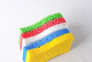 Nhiều Màu Tự Nhiên Bông Cellulose Gỗ Bột Giấy Nén Miếng Bọt Biển Mềm Ép Miếng Bọt Biển Cho Mặt Và Món Ăn Rửa Trong Nhà Bếp - Product Image 5