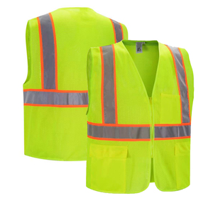 Gilets réfléchissants Vestes <span class=keywords><strong>haute</strong></span> <span class=keywords><strong>visibilité</strong></span> <span class=keywords><strong>Gilet</strong></span> industriel fluorescent ANSI <span class=keywords><strong>CLASSE</strong></span> 2 Équipement de sécurité de construction <span class=keywords><strong>haute</strong></span> <span class=keywords><strong>visibilité</strong></span> - Product Image 1