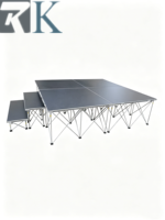 Scènes événementielles portables de haute qualité faciles à installer, plateformes de scène en aluminium pour concerts en plein air