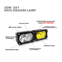 Projecteur de travail LED blanc 3 pouces à faisceau combiné 12V 24V, feux de brouillard tout-terrain pour camion, SUV, Jeep 4x4, étanche IP67, haute luminosité