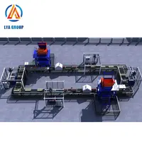 Otomatik çimento beton birbirine içi boş tuğla blok yapma makinesi satılık büyük üretim hattı