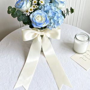 ริบบิ้นผ้าซาตินสองด้าน ขนาด 4 ซม. ยาว 100 หลา พิมพ์ลายฟอยล์สีทอง/สีเงิน เป็นมิตรกับสิ่งแวดล้อม ผลิตจากโพลีเอสเตอร์ 100% ขายส่ง - Product Image 5