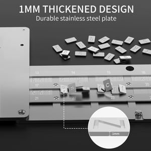 Almacenamiento en frío Crypto Wallet Kit de respaldo de placa de Metal BIP39 Frase mnemotécnica Acero inoxidable ignífugo a prueba de agua - Product Image 3