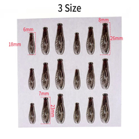 Ailes de mouches sèches pour la pêche à la truite, réalistes, en plastique durable, non adhésives, pré-coupées, pour la pêche en rivière et en lac