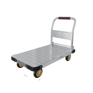 धातु टिकाऊ फ्लैटबेड हैंड ट्रक के लिए साइलेंट फोल्डेबल प्लेटफॉर्म ट्रॉली - Product Image 6