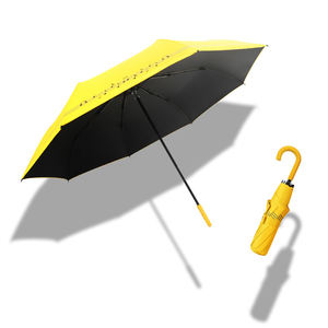Parapluie pliable à poignée incurvée pour homme et femme, Note musicale <span class=keywords><strong>de</strong></span> luxe, petit parapluie <span class=keywords><strong>de</strong></span> voyage à poignée incurvée - Product Image 4