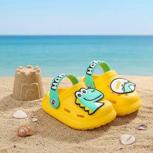 Sendal Anak Custom, Sandal Rumah Lucu Kartun Dinosaurus untuk Anak Perempuan dan Laki-laki, Sandal Pantai, <span class=keywords><strong>Clogs</strong></span> <span class=keywords><strong>Eva</strong></span> - Product Image 1