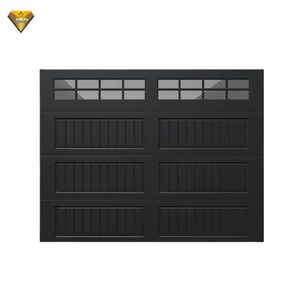 Porte de <span class=keywords><strong>garage</strong></span> isolée automatique moderne en acier galvanisé à l'aspect bois et finition grain de bois <span class=keywords><strong>authentique</strong></span> - Product Image 5
