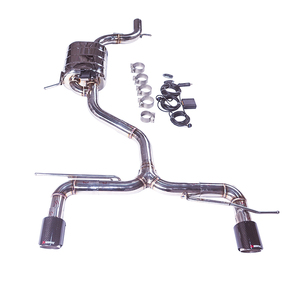 Système d'échappement CATBACK en acier inoxydable poli VW <span class=keywords><strong>GOLF</strong></span> <span class=keywords><strong>6</strong></span> <span class=keywords><strong>GTI</strong></span> 2.0T avec embouts en fibre de carbone - Product Image 1