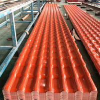 Tôle de toiture ASA thermique, imperméable, ignifuge, anticorrosion, couleur terre cuite, personnalisée pour bâtiments industriels