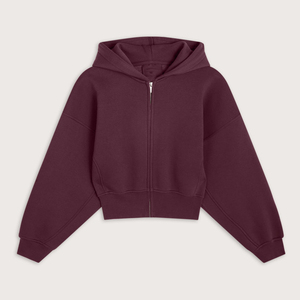 Sudadera con capucha y cremallera para mujer, súper suave, sostenible, certificada, de algodón orgánico y poliéster reciclado, con pantalones de chándal largos. - Product Image 5