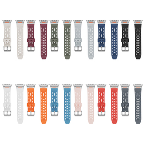 RYB Nouveauté Bracelet en silicone de haute qualité pour <span class=keywords><strong>Apple</strong></span> <span class=keywords><strong>Watch</strong></span> Ultra Series 11 10 9 8 7 6 5 4 46mm <span class=keywords><strong>42mm</strong></span> 49mm 45mm 44mm 41mm 40mm - Product Image 1