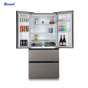 Refrigerador de Acero Inoxidable de Cuatro Puertas con Descongelación Automática de 220 Voltios para Uso Doméstico DM-680WAXE - Product Image 2
