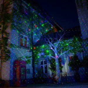 Al Aire Libre luciérnaga láser luces de jardín en movimiento rojo azul verde RGB luciérnaga decorar casa luces de Navidad - Product Image 3
