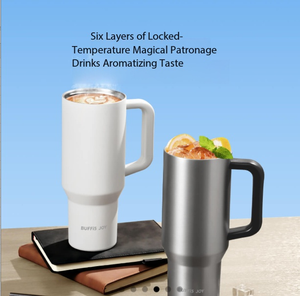 Gobelet isotherme intelligent avec paille, grande capacité 1200 ml, en acier inoxydable 316 - Articles ménagers intelligents >> Produits pour la maison connectée - Product Image 4