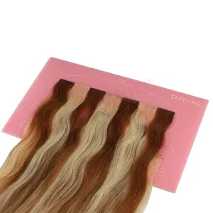 Băng Acrylic màu hồng trong phần mở rộng tóc Bảng hiển thị phần mở rộng vị trí giữ tấm chuyên nghiệp Salon công cụ cắt tóc Nguồn cung cấp