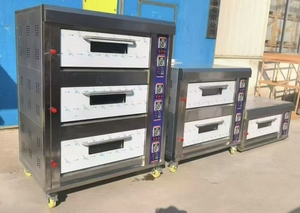 Four électrique commercial à 2 niveaux avec 4 plateaux et étagère, contrôle numérique, 380V, pour boulangerie, pizza, pâtisserie, <span class=keywords><strong>bon</strong></span> prix - Product Image 5