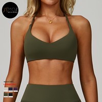 Soutien-gorge de sport Cloud Feel Yoga léger, séchage rapide, respirant, dos croisé, maintien moyen, écologique, pour la course et l'entraînement décontracté, pour femme